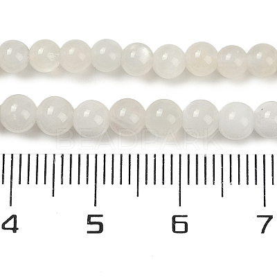 Natural White Moonstone Beads Strands G-D294-4mm-02-1