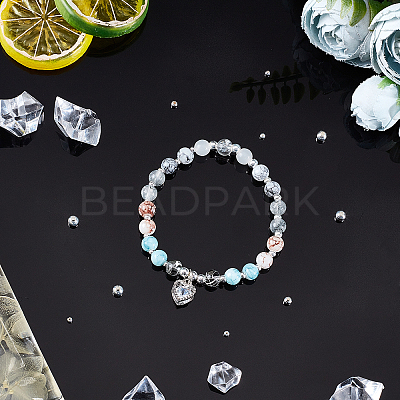 40Pcs 4 Style 925 Sterling Silver Beads STER-BBC0001-10-1