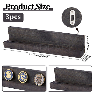 Wooden Coin Display Hanging Decorations ODIS-WH0043-161A-1