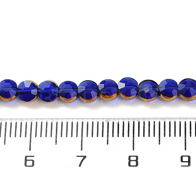 Electroplate Glass Beads Strands EGLA-A040-01G-1