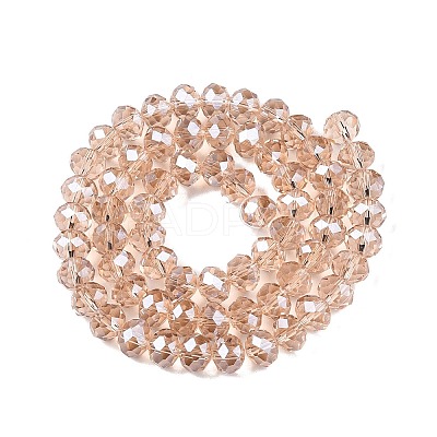 Electroplate Glass Beads Strands X-EGLA-A044-T8mm-A20-1
