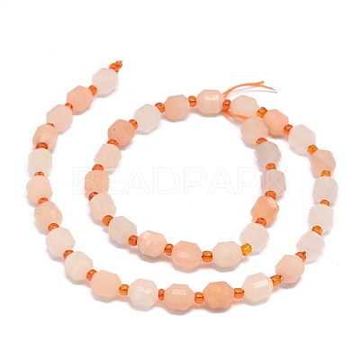 Natural Red Aventurine Beads Strands G-O201B-61A-1
