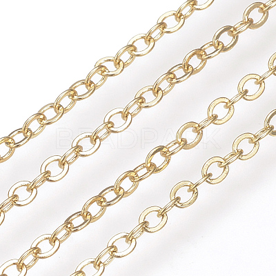 Brass Cable Chains KK-S332-21G-1