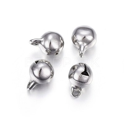 Tarnish Resistant 304 Stainless Steel Bell Charms STAS-F174-20P-B-1
