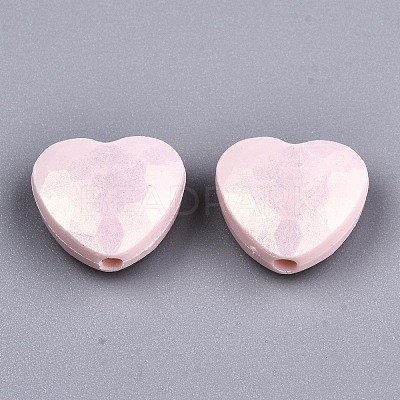 Spray Painted Acrylic Beads MACR-T037-07D-1
