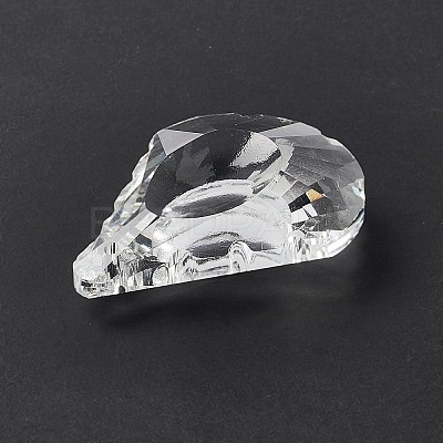 Transparent Glass Pendants GLAA-F118-09-1