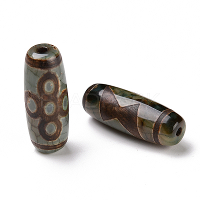 Tibetan Style dZi Beads TDZI-E004-11-1
