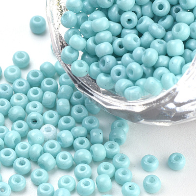 Baking Paint 8/0 Glass Seed Beads SEED-Q025-3mm-L10-1
