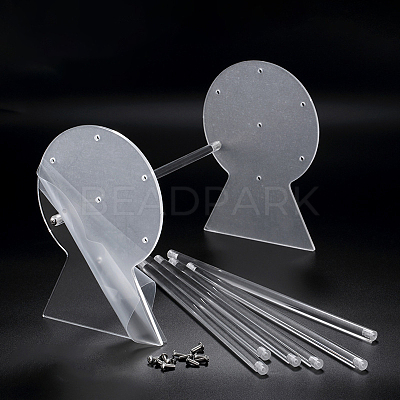 Acrylic Headband Organizers Display Stand OHAR-PW0001-134A-1