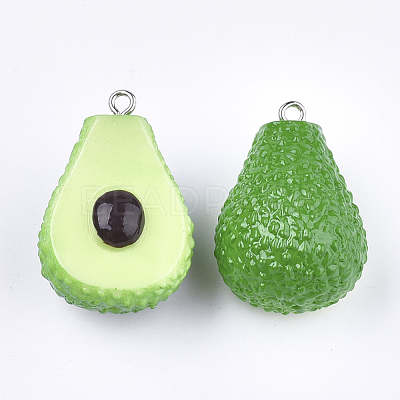 Resin Pendants RESI-T028-52-1