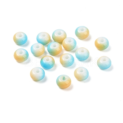 Opaque Spray Painted Glass Beads X1-GLAA-G118-01-1