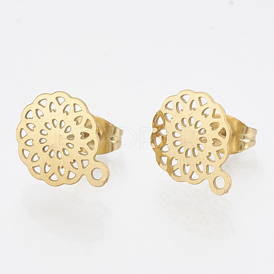 304 Stainless Steel Stud Earring Findings LS-X-STAS-S079-36A-1
