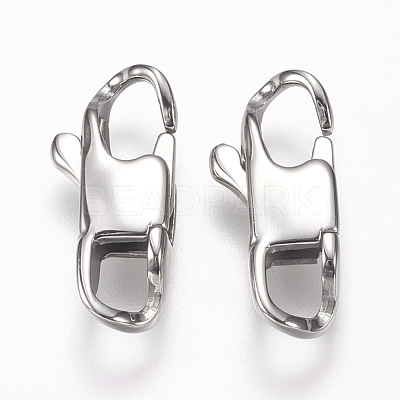 Tarnish Resistant 304 Stainless Steel Lobster Claw Clasps STAS-I082-13P-05-1