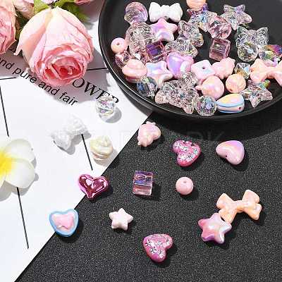 UV Plated Acrylic Bead FIND-CJC0010-90A-1