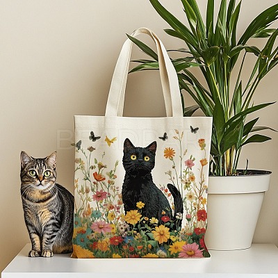 Canvas Women's Tote Bags ABAG-WH0057-002-1