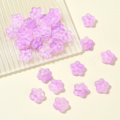 30Pcs Baking Paint Glass Beads GLAA-FS0001-97E-1