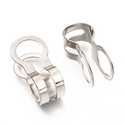 Non-Tarnish 304 Stainless Steel Ball Chain Connectors X-STAS-R089-08B-P-1