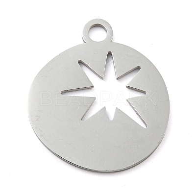 Non-Tarnish 304 Stainless Steel Pendants STAS-B056-26P-03-1