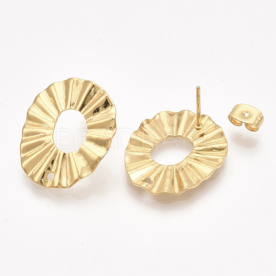 304 Stainless Steel Stud Earring Findings X-STAS-S079-46A-1