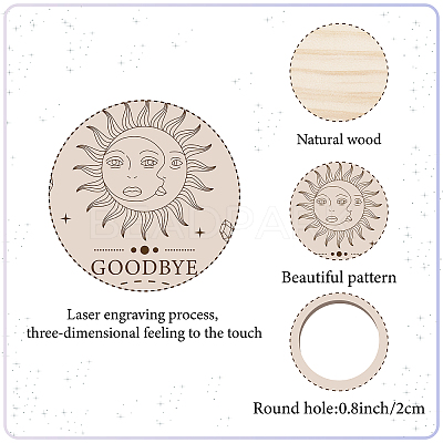 Mini Wood Crystal Ball Display Bases DJEW-WH0019-003-1