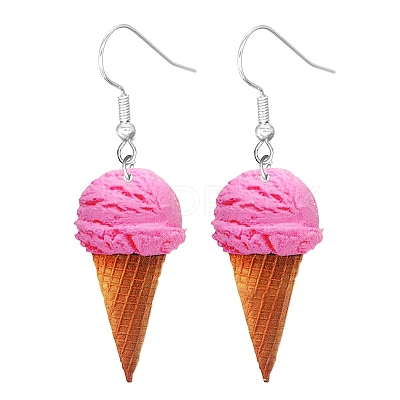 Acrylic Food Model Dangle Earrings PW-WG51A76-16-1
