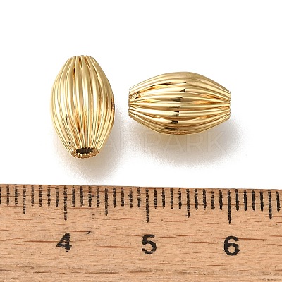 Rack Plating Brass Beads KK-K373-06G-1