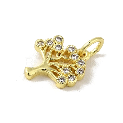 Brass Micro Pave Cubic Zirconia Charms KK-M283-27D-01-1