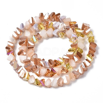 Electroplate Glass Beads Strands X-EGLA-N002-06H-1