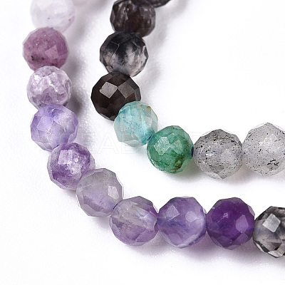 Natural Mixed Gemstone Beads Strands G-D080-A01-02-23-1
