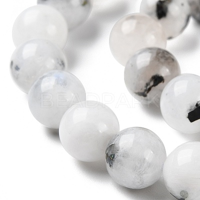 Natural Rainbow Moonstone Beads Strands G-Q1001-A05-03-1