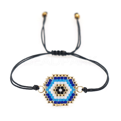 Bohemian Style Glass Seed Beaded Link Bracelets KD2709-6-1