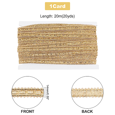 Metallic Polyester Ribbon OCOR-WH0064-61-1