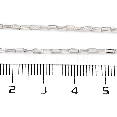 925 Sterling Silver Paperclip Chains STER-P064-02S-1