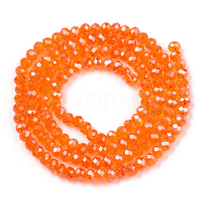 Electroplate Glass Beads Strands LS-EGLA-A034-T2mm-A23-1