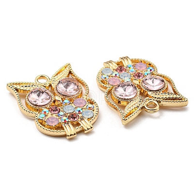 Golden Plated Alloy Pendants ALRI-L050-02G-02-1
