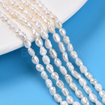 Natural Cultured Freshwater Pearl Beads Strands X-PEAR-N014-04E-01-1