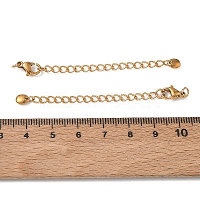 201 Stainless Steel Curb Chain Extender SA-CBA0FDA-01G-14-1