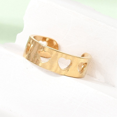 304 Stainless Steel Cuff Open Rings for Women SA-CBA82C8-20G-1