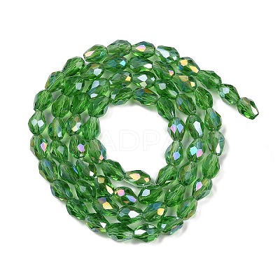 Transparent Electroplate Glass Beads Strands LS-EGLA-N013-T6mm-B14-1