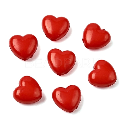 Red Heart Acrylic Beads X-SACR-10X11-12-1
