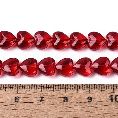 Baking Paint Transparent Glass Beads Strands DGLA-N021-01A-06-1