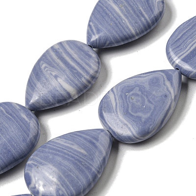 Synthetic Blue Lace Agate Beads Strands G-B071-G02-01-1