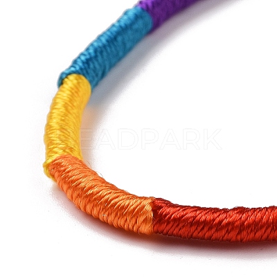 Polyester Braided String Cord Bracelet BJEW-I306-01D-1