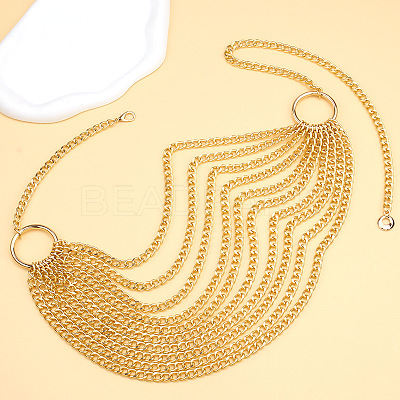 Alloy Cuban Link Chain Multi Layer Waist Chains WG8B3D2-01-1