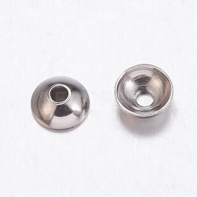 Tarnish Resistant 304 Stainless Steel Bead Caps STAS-E139-D-03-1