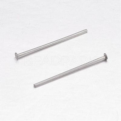 Tarnish Resistant 304 Stainless Steel Flat Head Pins STAS-H358-03C-1