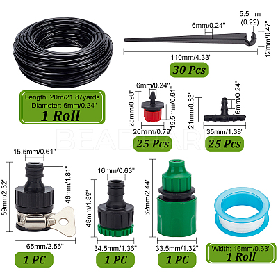PVC Automatic Water Drippers Irrigation Devices for Indoor and Outdoor Plants AJEW-WH0348-132B-1