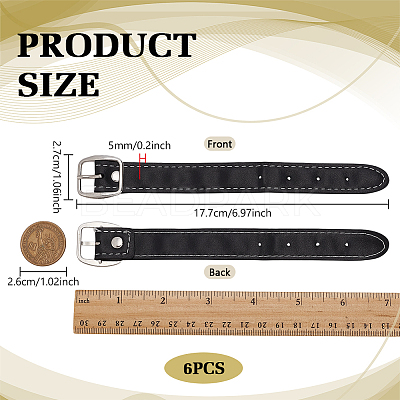 Black PU Leather Starp Belts Accessories PURS-WH0009-002P-1