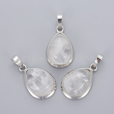 Natural Quartz Crystal Pendants G-L512-C23-1