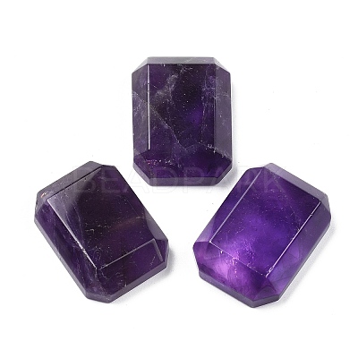 Natural Amethyst Cabochons G-B139-03E-1
